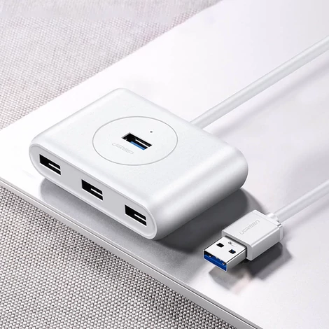 Ugreen multifunkcionális USB HUB Type c - 4 x USB 3.0, 1m, fehér (CR113)