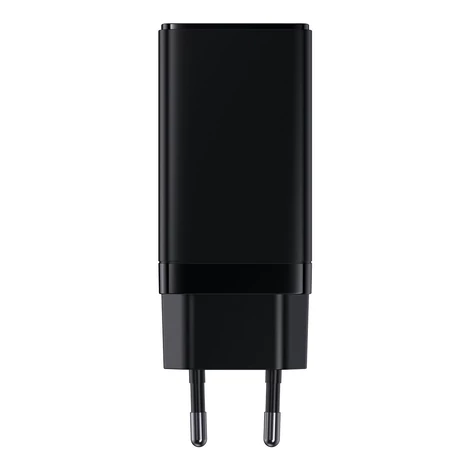 Baseus GaN3 Pro gyors univerzális GaN töltő 2 x USB Type C / USB 65W PD3.0, QC4.0 +, AFC fekete + USB Type C - USB Type C kábel 1m (CCGP050101)