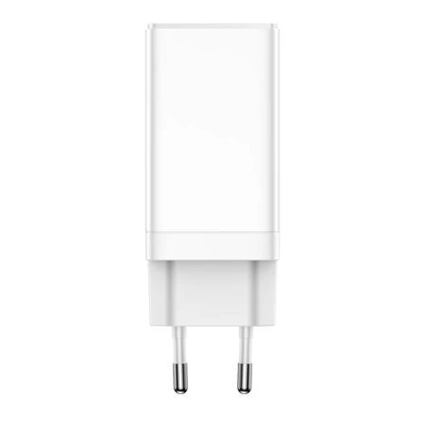 Baseus GaN3 Pro gyors univerzális GaN töltő 2 x USB Type C / USB + kábel USB Type C - USB Type C 65W PD3.0, QC4.0 +, AFC fehér (CCGP050102)