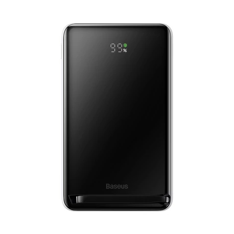 Baseus mágneses vezeték nélküli gyorstöltő Power Bank 10000mAh 20W fehér (Baseus Xiaobai sorozatú C-típusú töltőkábellel)