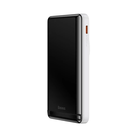 Baseus mágneses vezeték nélküli gyorstöltő Power Bank 10000mAh 20W fehér (Baseus Xiaobai sorozatú C-típusú töltőkábellel)