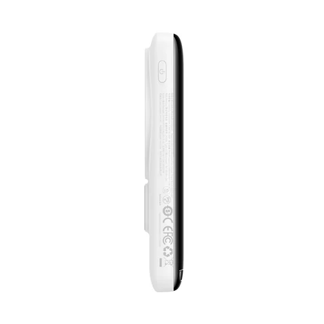 Baseus mágneses vezeték nélküli gyorstöltő Power Bank 10000mAh 20W fehér (Baseus Xiaobai sorozatú C-típusú töltőkábellel)