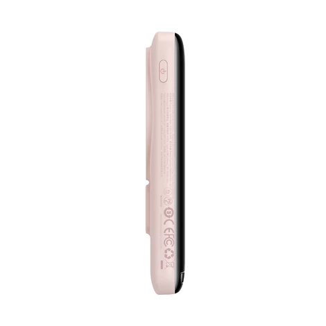 Baseus mágneses vezeték nélküli gyorstöltő Power Bank 10000mAh 20W Pink (Baseus Xiaobai sorozatú C-típusú töltőkábellel)