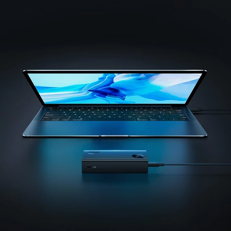 Baseus Adaman2 power bank digitális kijelzővel 10000mAh 30W 2 x USB / 1x USB Type C Power Delivery gyorstöltés SCP fekete (PPAD040001)