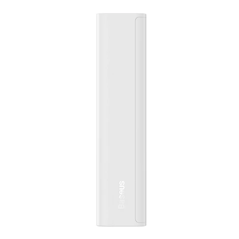 Baseus Adaman2 power bank digitális kijelzővel 10000mAh 30W 2 x USB / 1x USB Type C Power Delivery gyorstöltés SCP fehér (PPAD040002)