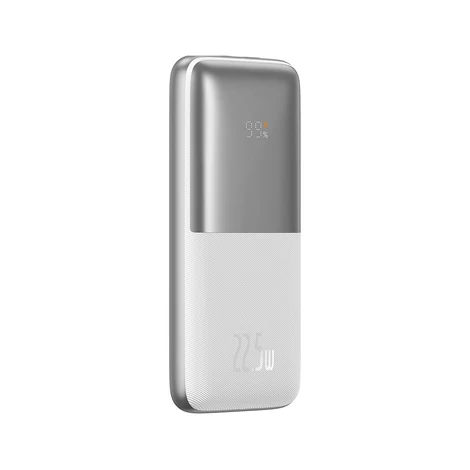 Baseus Bipow Pro powerbank 10000mAh 22.5W + USB 3A kábel 0.3m fehér (PPBD040002)