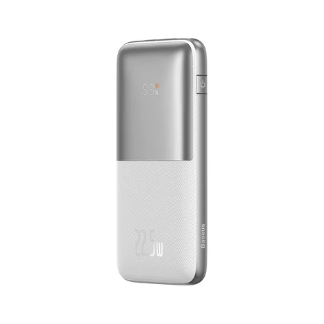 Baseus Bipow Pro powerbank 10000mAh 22.5W + USB 3A kábel 0.3m fehér (PPBD040002)