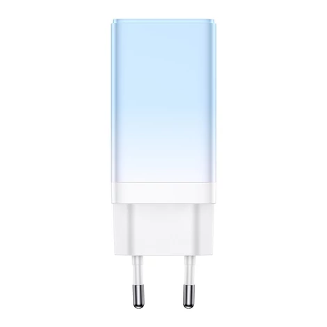 Baseus CCGP050103 DZ-HW Baseus GaN3 Pro gyorstöltő 2C+U 65W EU Cloud Blue (a Dynamic Series gyors töltő adatátviteli kábellel Type-C Type-C 100W 1m kék)