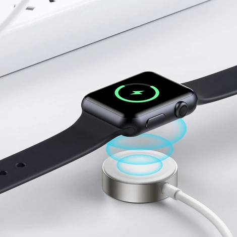 Joyroom USB C típusú 20W-os PD kábel induktív töltővel Apple Watch-hoz 1.5m fehér (S-IW005)