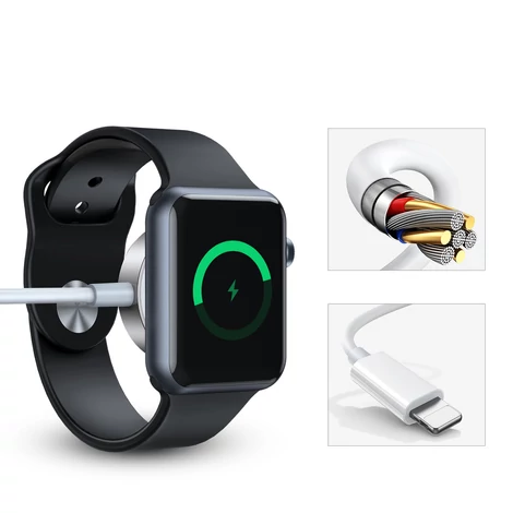 Joyroom USB C típusú 20W-os PD kábel induktív töltővel Apple Watch-hoz 1.5m fehér (S-IW005)
