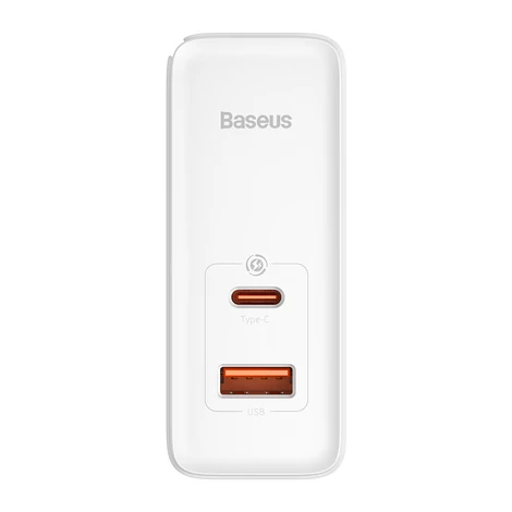 Baseus GaN5 Pro Fast univerzális GaN USB töltő Type C / USB, 100W, PD3.0, QC4.0+, AFC, fehér (CCGP090202)