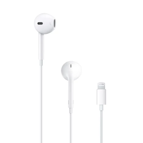 Apple EarPods fülbe helyezhető vezetékes fülhallgató Lightning csatlakozóval iPhone-hoz, fehér (EU Blister) (MMTN2ZM / A)