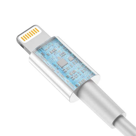 Vipfan L10 Kábel Lightning a Lightning + mini jack 3.5mm AUX, 10cm (fehér)