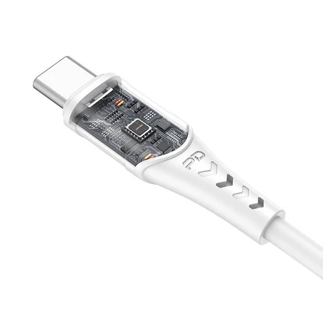 Vipfan P05 USB-C-USB-C kábel , 60W, PD, 2m (fehér)