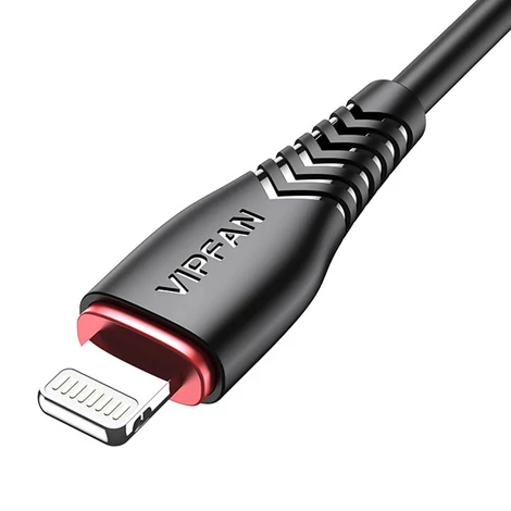 Vipfan X01 3w1 USB-C/Lightning/Micro 3.5A USB kábel (fekete)