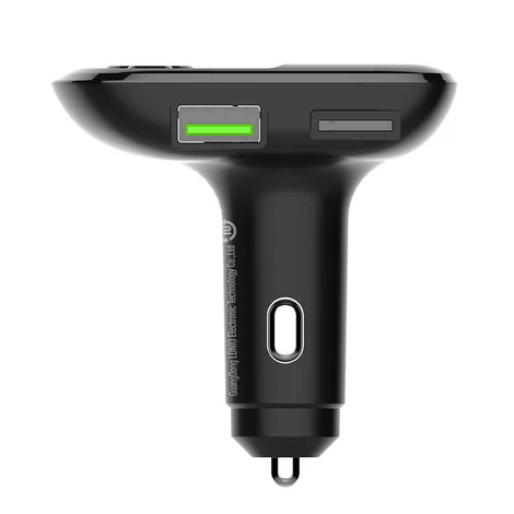 LDNIO C706Q FM transzmitter Bluetooth, 2x USB, AUX (fekete)