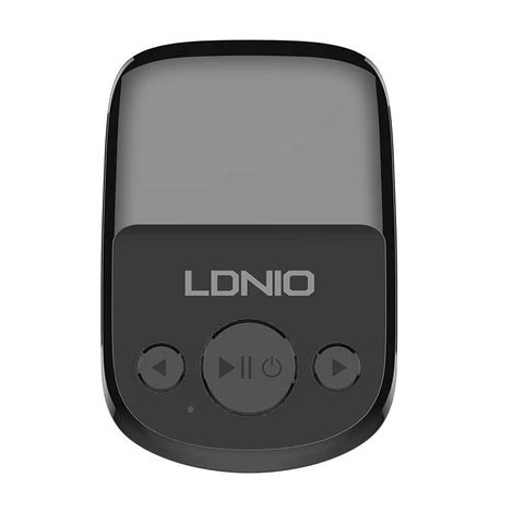 LDNIO C706Q FM transzmitter Bluetooth, 2x USB, AUX (fekete)