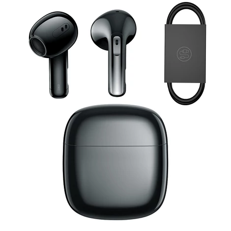 Baseus Storm 3 vezeték nélküli bluetooth 5.2 TWS fülhallgató ANC-vel, fekete (NGTW140101)