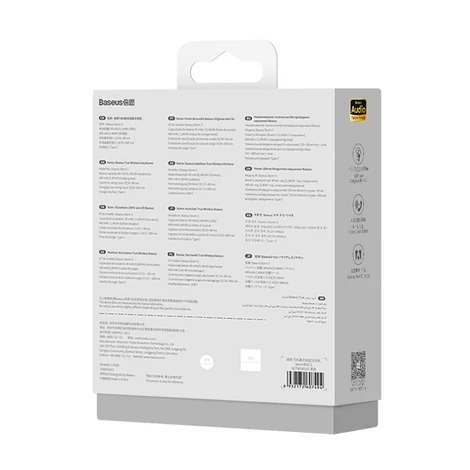 Baseus Storm 3 vezeték nélküli bluetooth 5.2 TWS fülhallgató ANC-vel, fekete (NGTW140101)