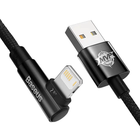 Baseus MVP 2 Lightning 2m 20W kábel - fekete