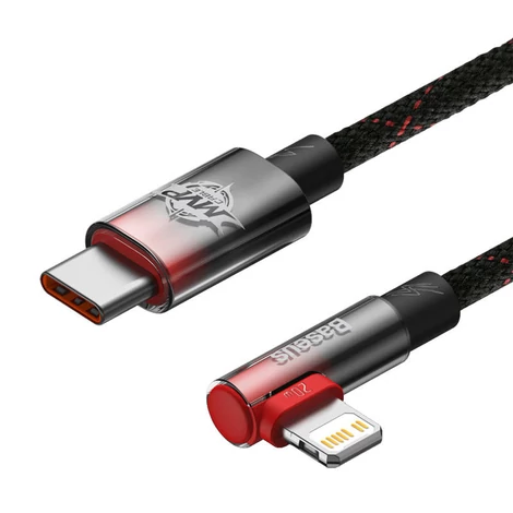 Baseus USB-C Lightning MVP 20W 1m kábel (fekete-piros)