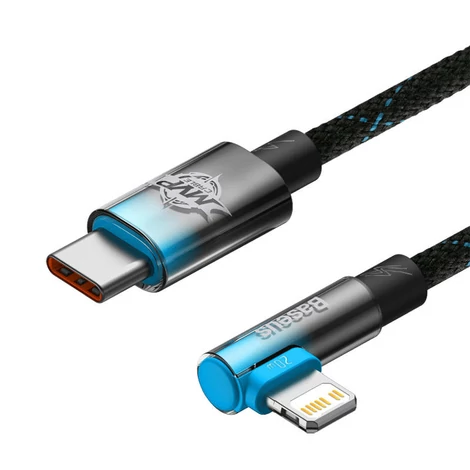 Baseus USB-C Lightning MVP 20W 1m kábel (fekete-kék)