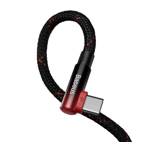 Baseus MVP2 USB-C - USB-C kábel, 100W, 2m (fekete/piros)