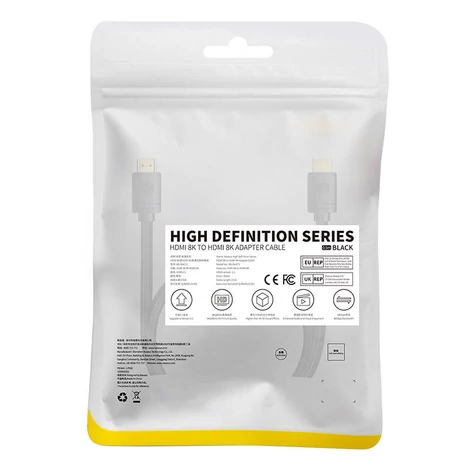 Baseus High Definition HDMI kábel 0,5m, 8K (fekete)