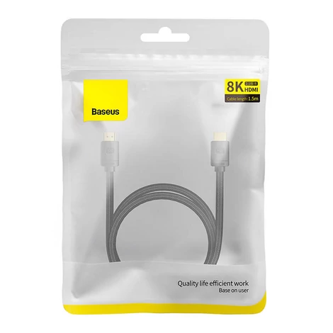 Baseus High Definition HDMI kábel 1.5m, 8K (fekete
