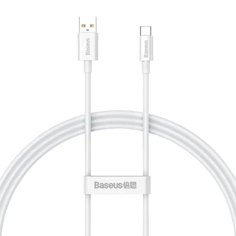 Baseus Superior Series kábel USB-ről USB-C-re, 100W, PD, 1m (fehér)