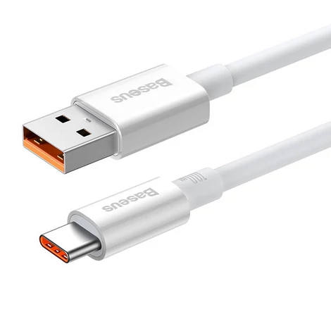 Baseus Superior Series kábel USB-ről USB-C-re, 100W, PD, 1m (fehér)