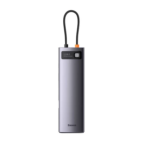 Baseus Metal Gleam series Hub USB-C 12in1  Szürke