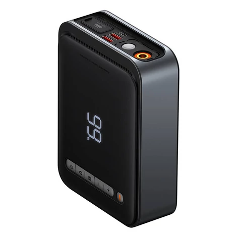 Baseus Super Energy Car bikázó Powerbank / Starter + Compressor 2in1, 8000mAh, 1000A USB (fekete)
