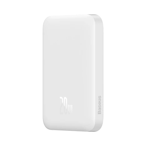 Baseus Magnetic Powerbank, 6000mAh, 20W (fehér)