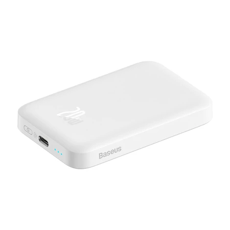 Baseus Magnetic Powerbank, 6000mAh, 20W (fehér)