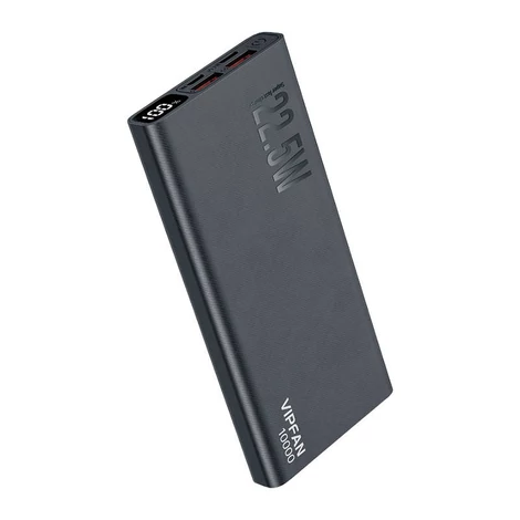 Vipfan F06 Powerbank 10000mAh, 22.5W, PD (fekete)