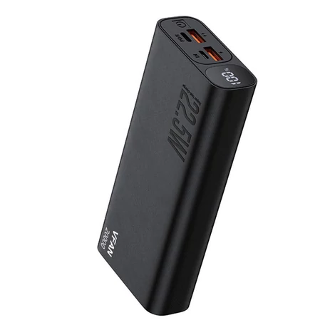 Vipfan F07 Powerbank 20000mAh, 22.5W, PD (fekete)