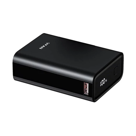 Vipfan F09 20000mAh Powerbank , 22.5W, PD (fekete)