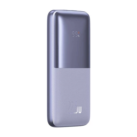 Baseus Bipow Pro Powerbank 10000mAh, 2xUSB, USB-C, 22.5W (lila)