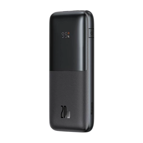 Baseus Bipow Pro Powerbank 10000mAh, 2xUSB, USB-C, 20W (fekete)