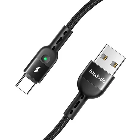 Mcdodo Omega CA-6420 USB rugós kábel USB-C  1.8m (fekete)