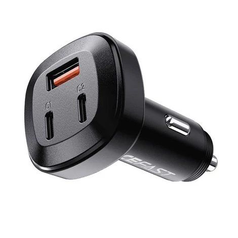 Acefast B3 Autótöltő, 66W, 2x USB-C + USB (fekete)