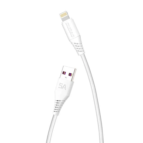 Dudao L2L USB kábel Lightning 5A, 2m (fehér)