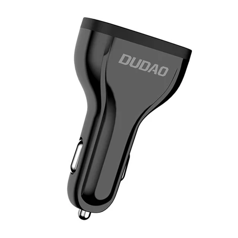Dudao R7S Autótöltő 3x USB, QC 3.0, 18W (fekete)