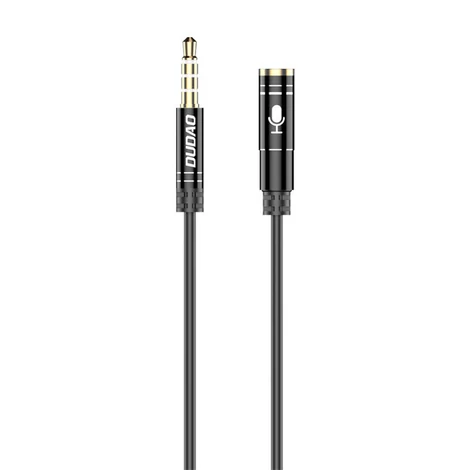 Dudao L11S 3.5mm AUX audió hosszabbító kábel, 1m (fekete)