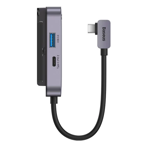 Baseus PadJoy Hub 4in1 USB-C USB 3.0 + HDMI + USB-C PD + jack 3.5mm (szürke)