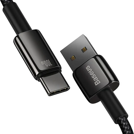 Baseus Tungsten Gold kábel USB-ről USB-C-re, 100W, 2m (fekete)