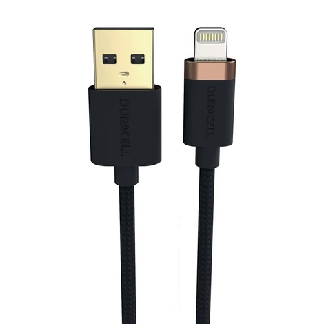 Duracell USB kábel-Lightning 1m (fekete)