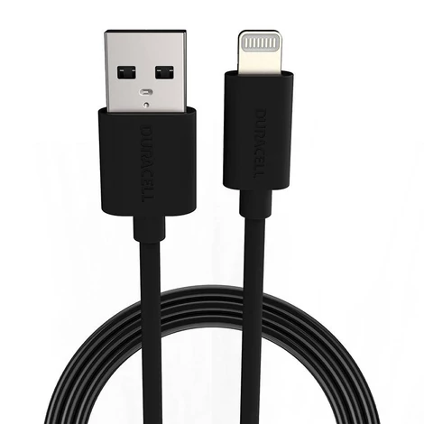 Duracell Kábel USB Lightning  1m (fekete)