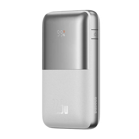 Baseus Bipow Pro 20000mAh Powerbank , 2xUSB, USB-C, 22.5W (fehér)